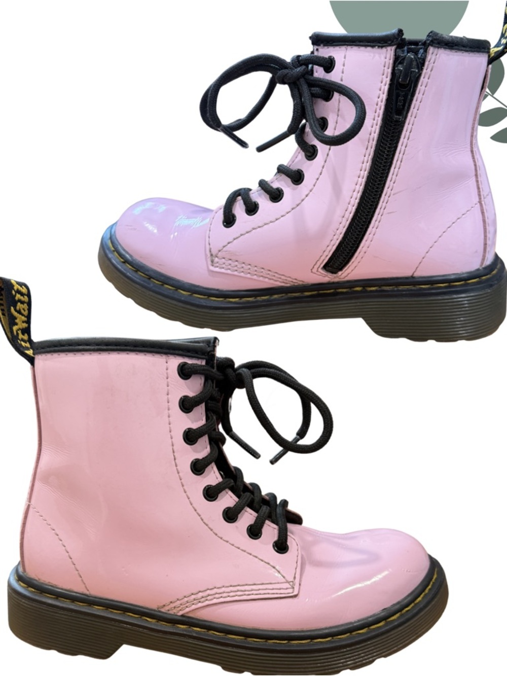Dr. Martens 1460 J Pink Patent Boots Youth 1 - Picture 4 of 10